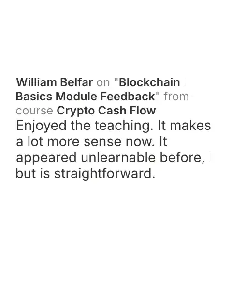 CCF student testimonial: community post from William Belfar