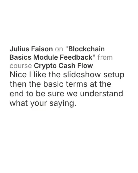 CCF student testimonial: community post from Julius Faison