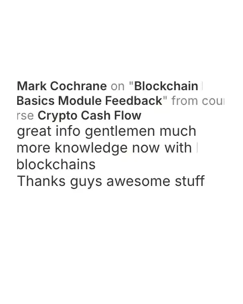 CCF student testimonial: community post from Mark Cochrane