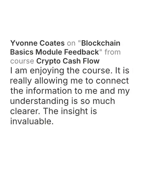 CCF student testimonial: community post from Yvonne Coates