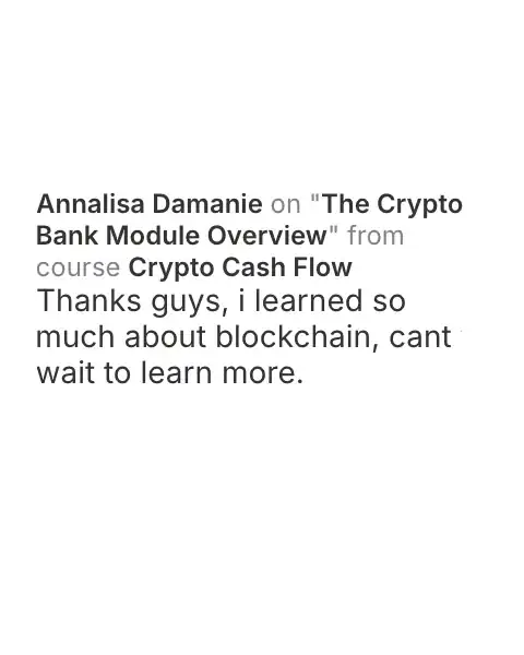 CCF student testimonial: community post from Annalisa Damanie