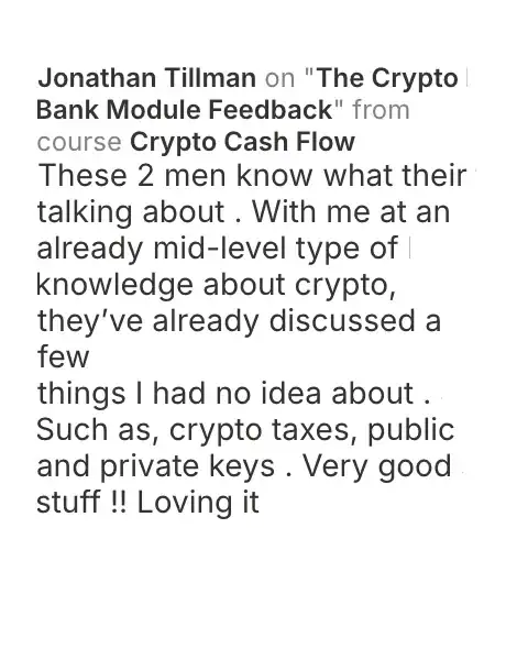 CCF student testimonial: community post from Jonathan Tillman