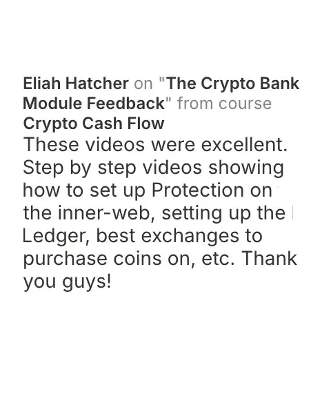 CCF student testimonial: community post from Eliah Hatcher