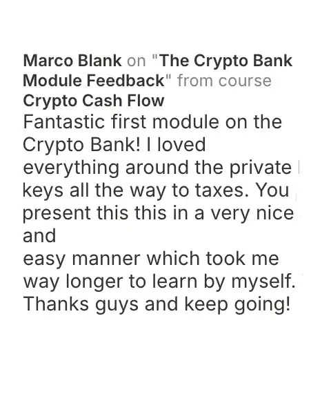 CCF student testimonial: community post from Marco Blank