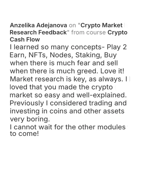 CCF student testimonial: community post from Anzelika Adejanova