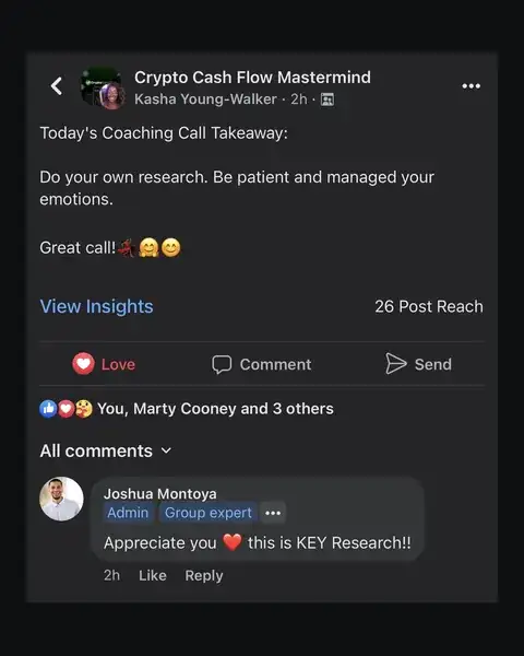 CCF student testimonial: community post from Kasha Young-Walker