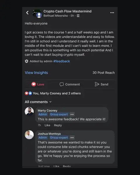CCF student testimonial: community post from Bethuel Mworsho