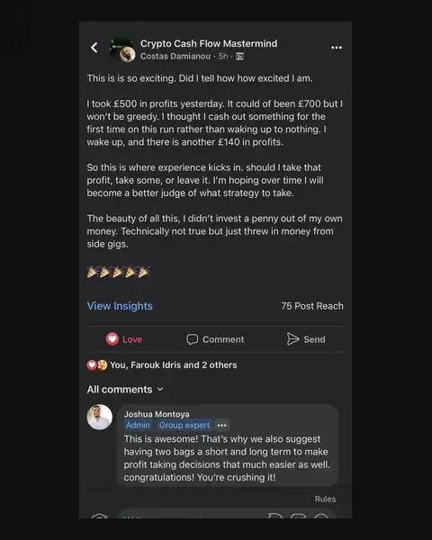 CCF student testimonial: community post from CCF student