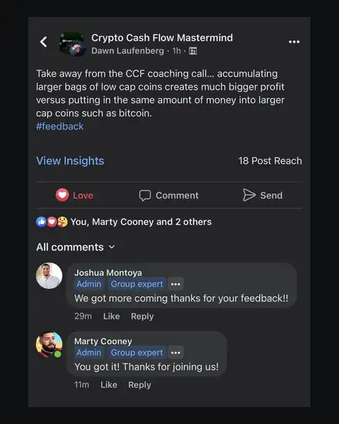 CCF student testimonial: community post from CCF student
